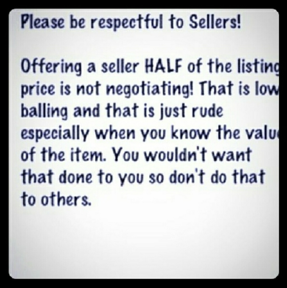 No low ball offers plz!!